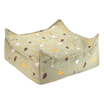 Terrazzo Square Beanbag Ottoman - 3 Colour Options Available