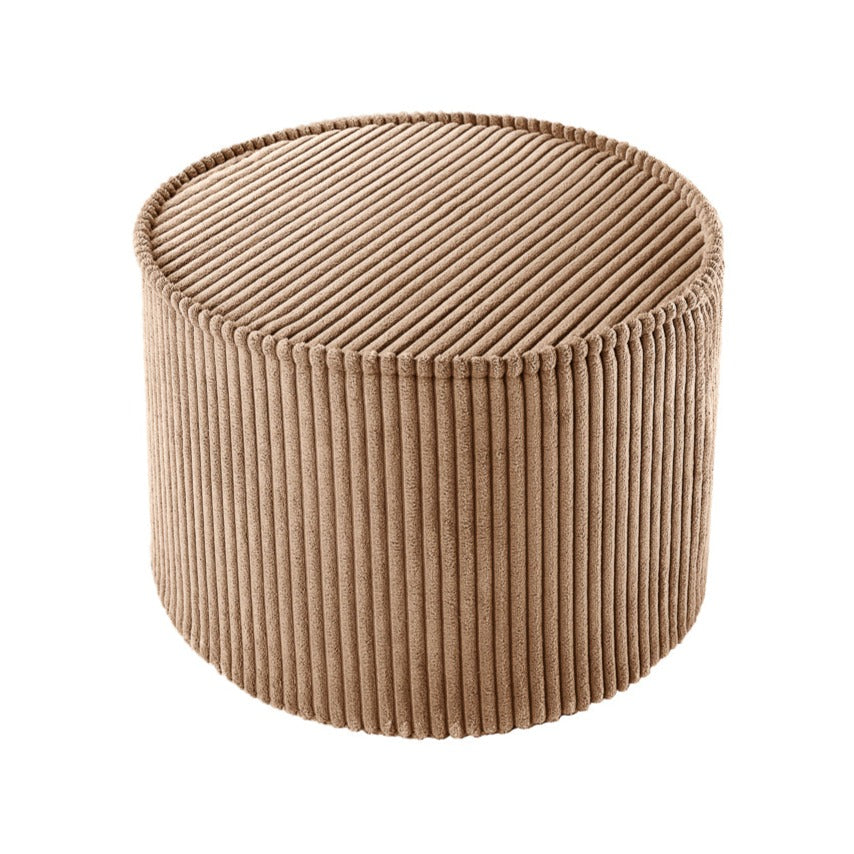 Corduroy Round Pouffe - 6 Colour Options Available