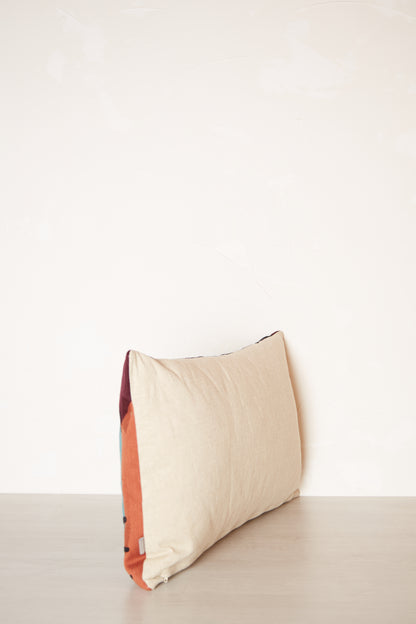 Babka Embroidered Cushion - Petrol -