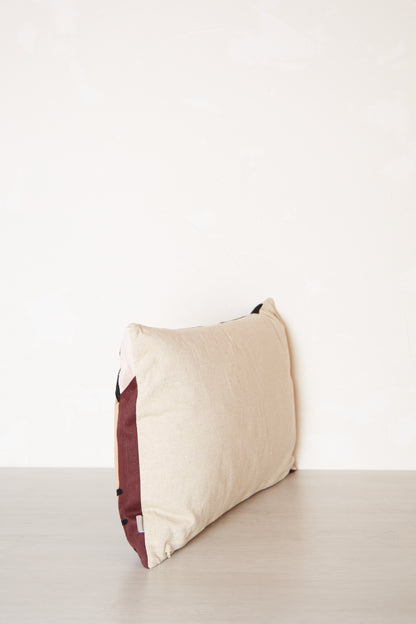 Babka Embroidered Cushion  - Ebony -