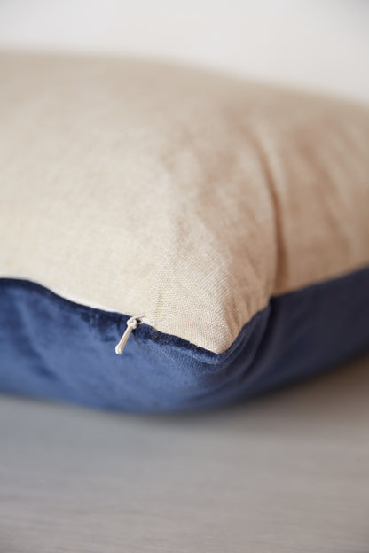 Elise Velvet Cushion - Cobalt - 2 Sizes Avaliable