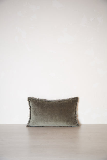 Fara Cushion - Thyme Green - 3 Sizes Avaliable