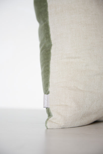 Elise Velvet Cushion - Verveine - 2 Sizes Available