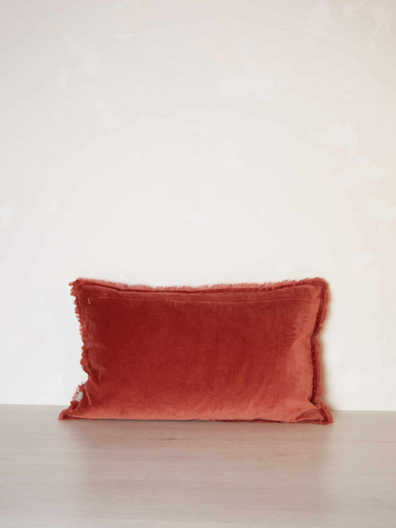 Fara Fringed Velvet Cushion - Siena- 3 Sizes Avaliable