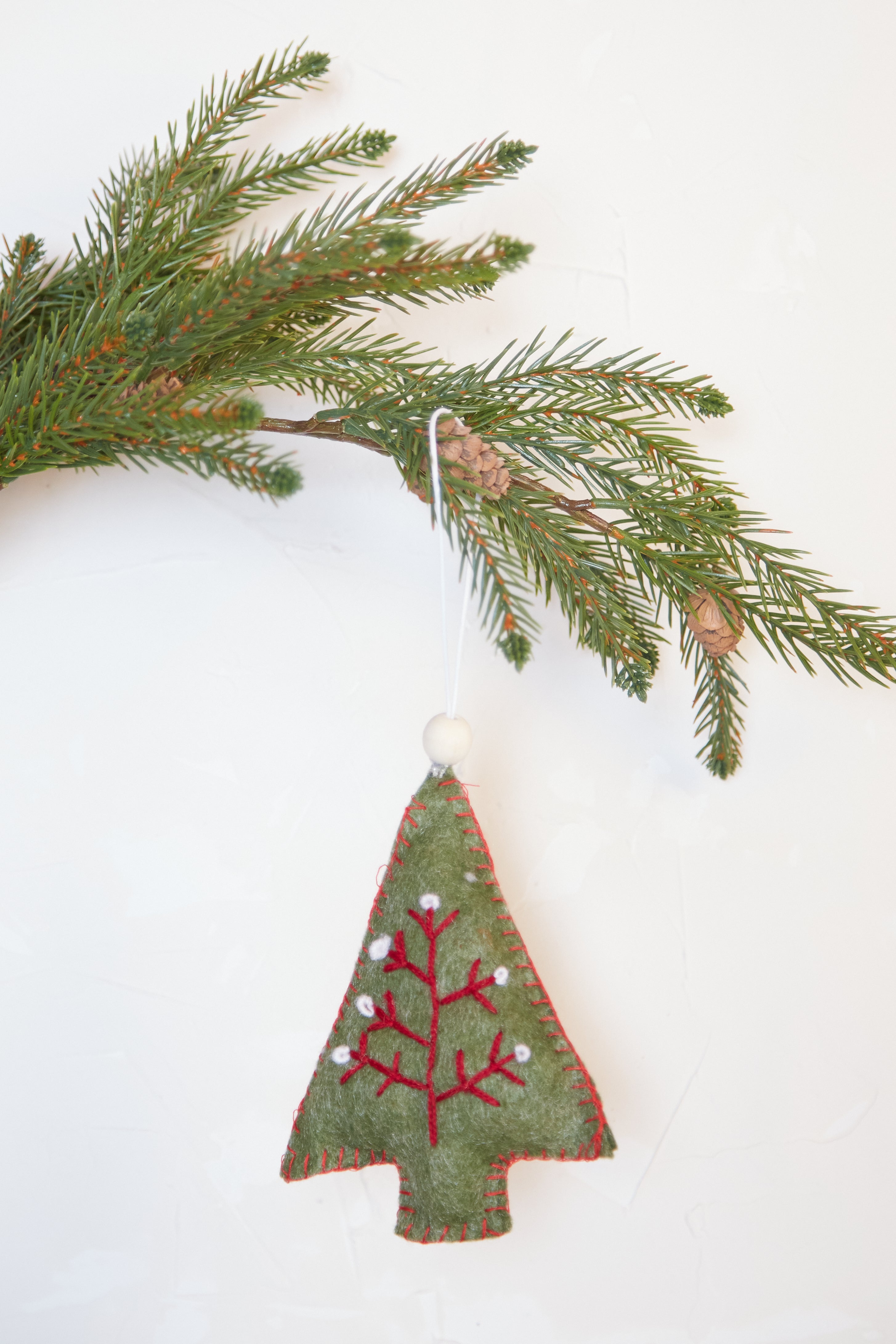 Felt Green Tree Decoration