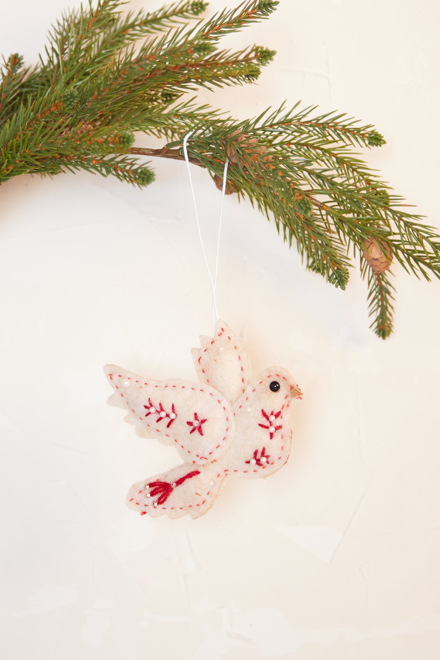 Cream Dove Hanging Decoration