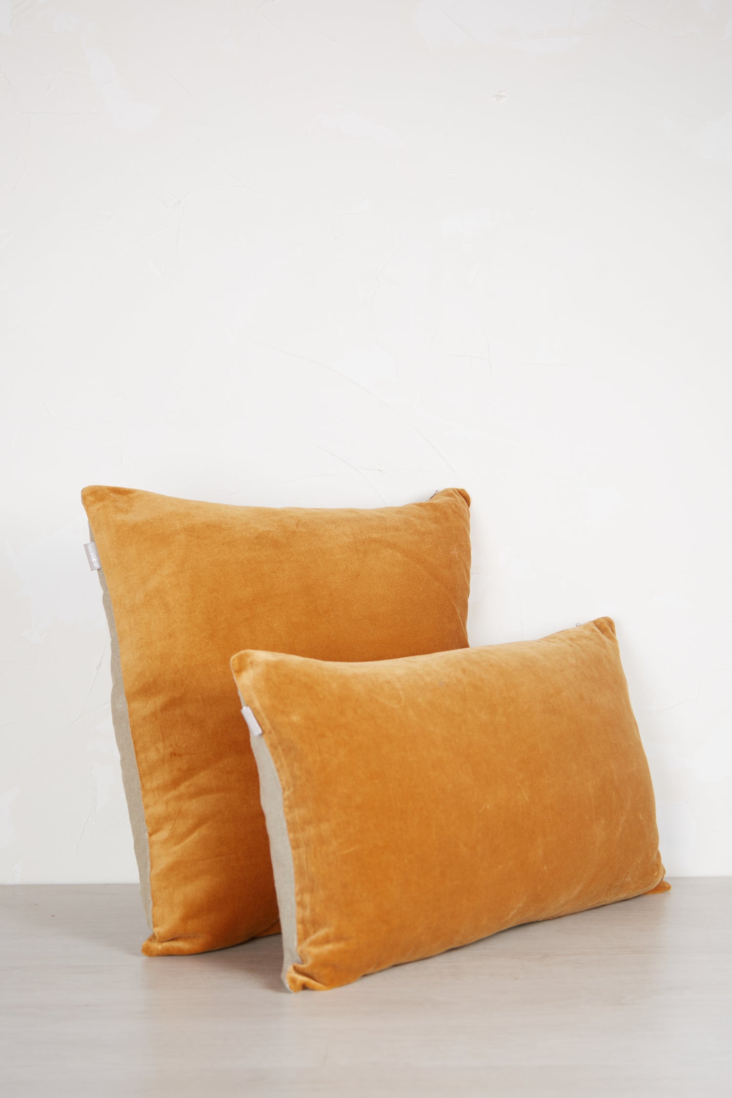 Elise Velvet Cushion Ochre