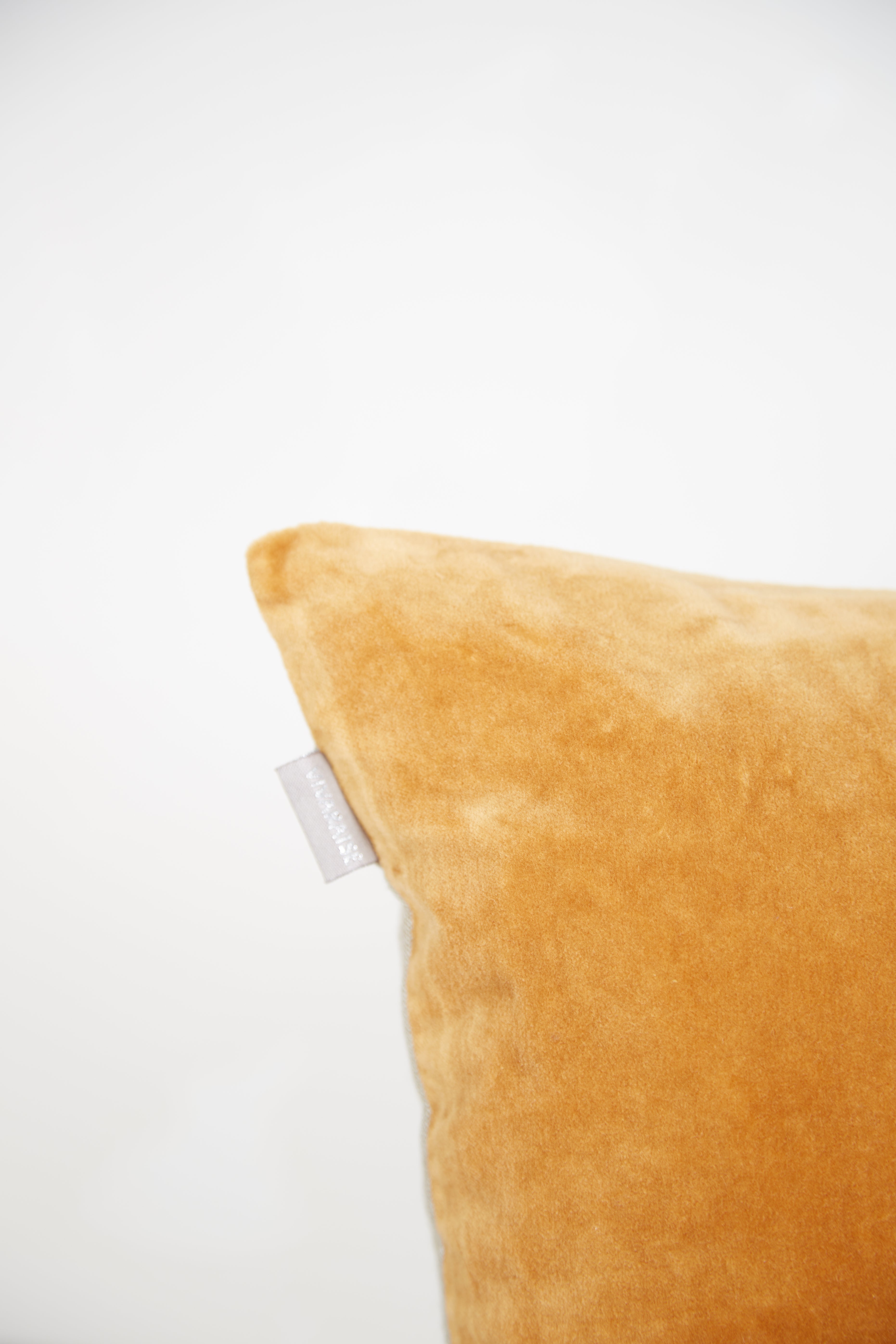 Elise Velvet Cushion Ochre