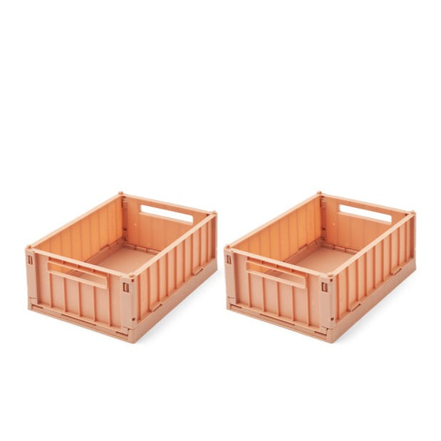 Weston Small Storage Box with Lid - Tuscany Rose - 2 pack