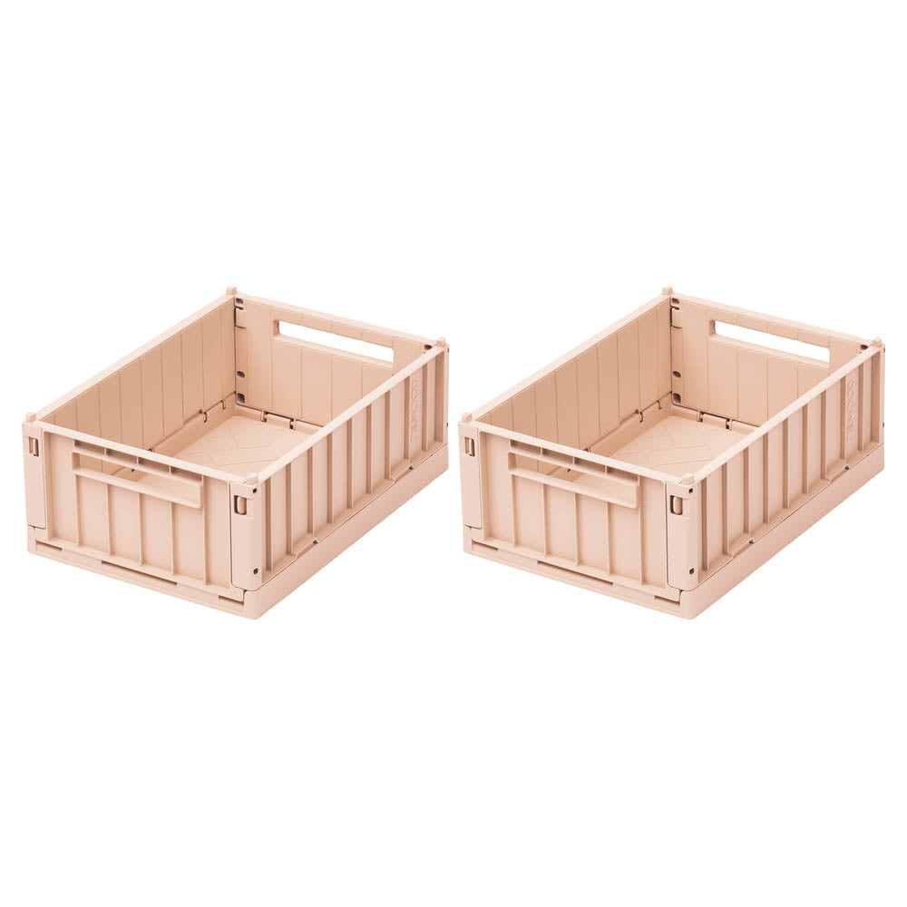 Weston Small Storage Box - Rose - 2 pack