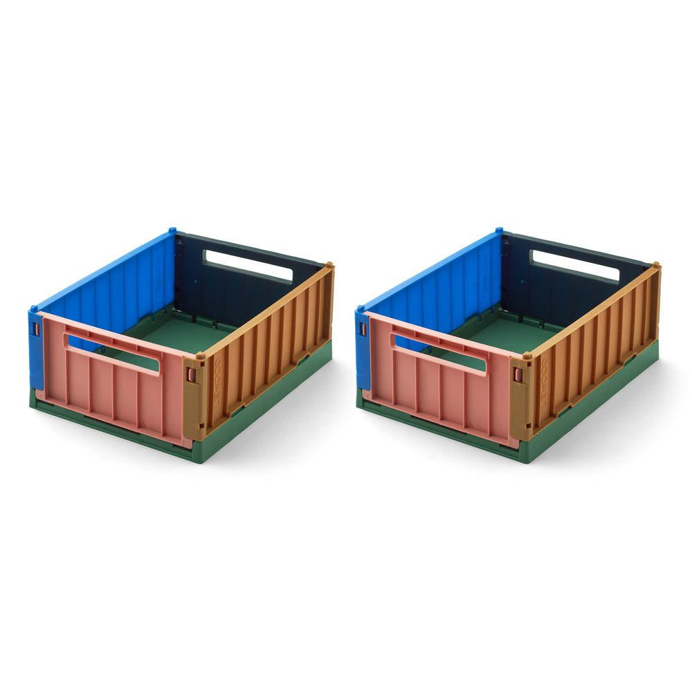 Weston Small Storage Box - Eden Multi Mix - 2 pack