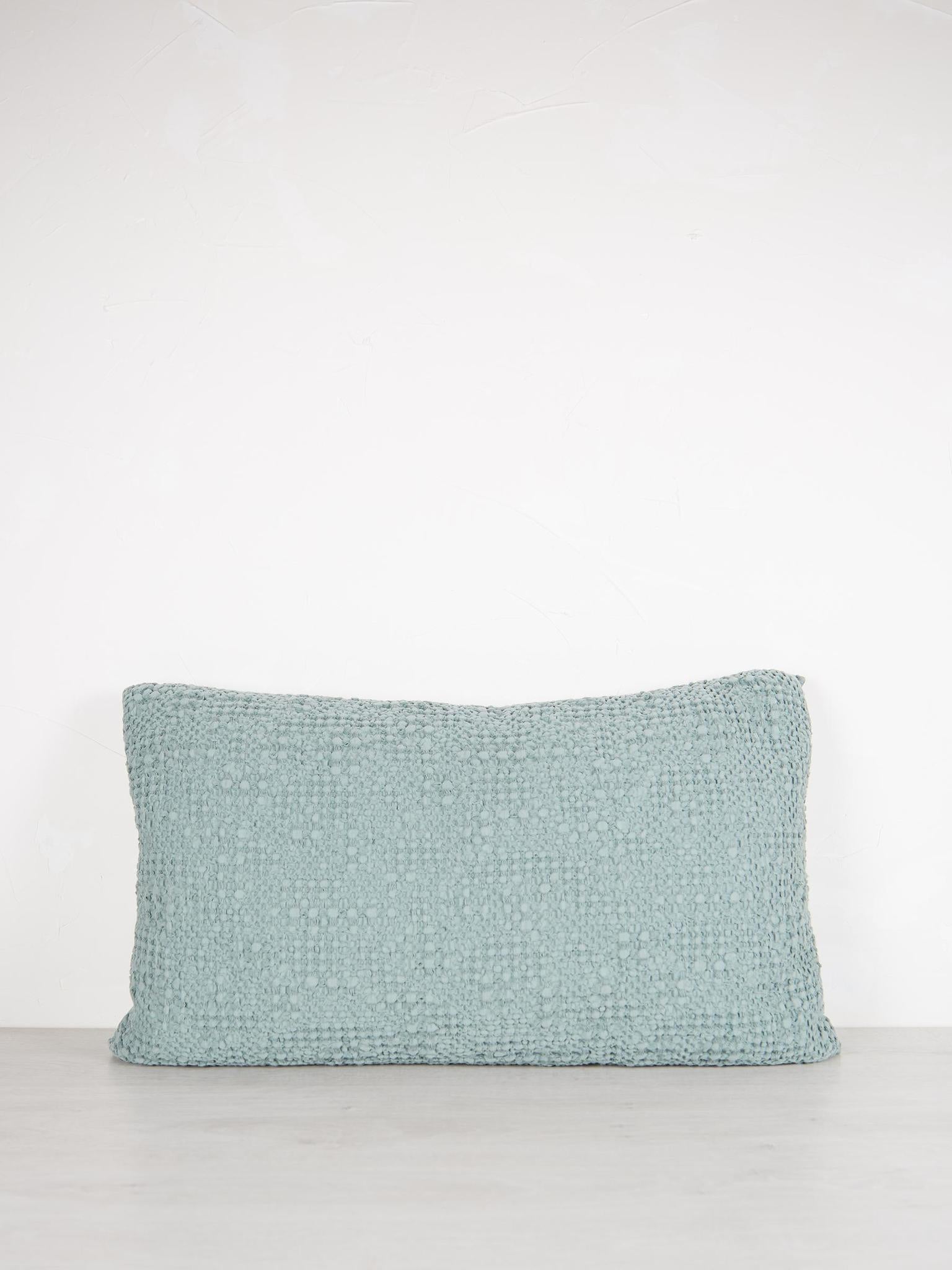 Tana Stonewashed Bed Cushion Vert de Gris