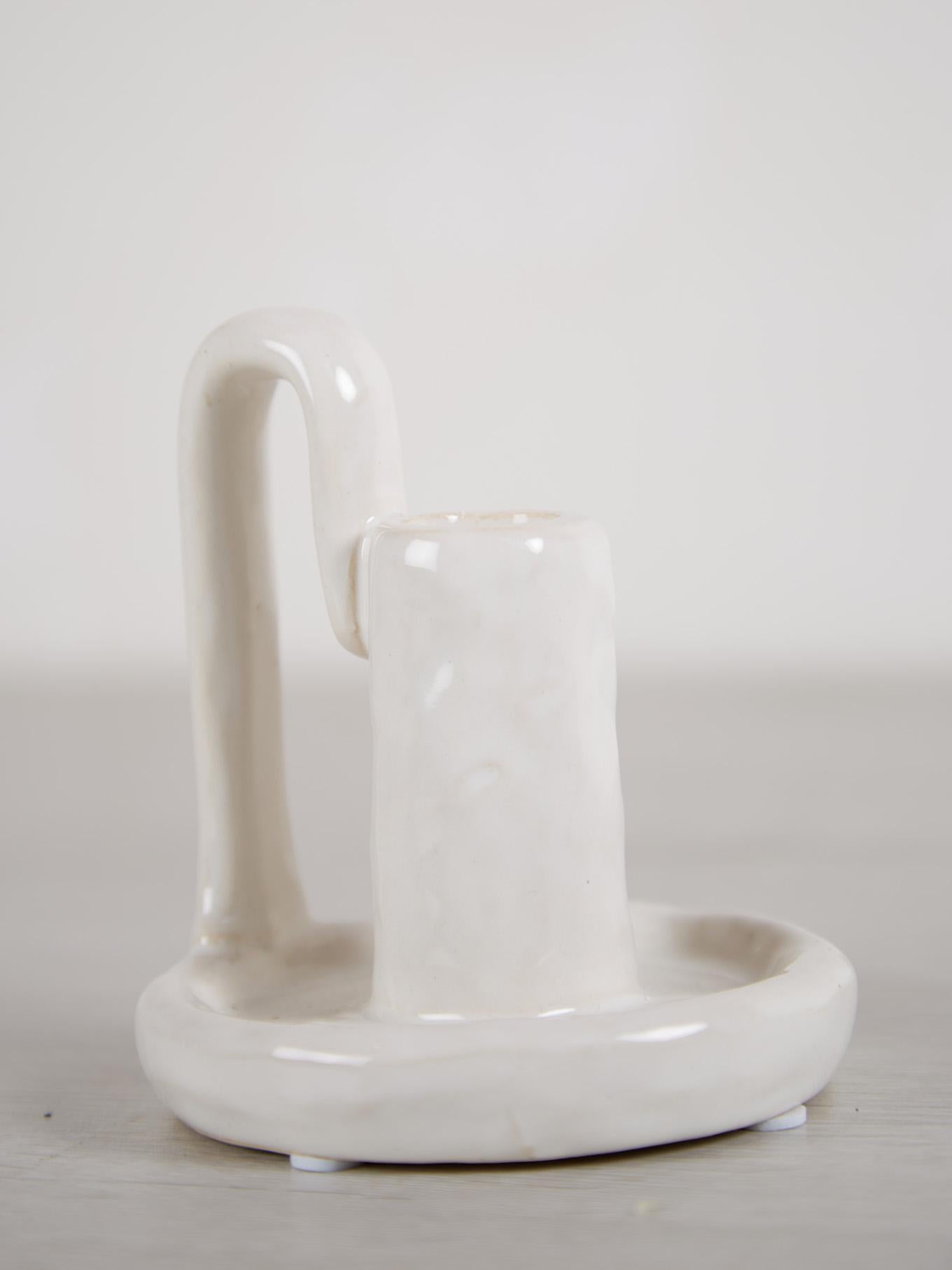 Cream Candle Holder