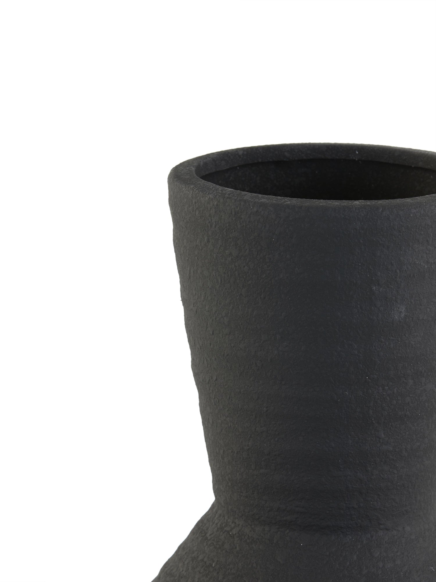 Ayla Black Ceramic Sculptural Vase