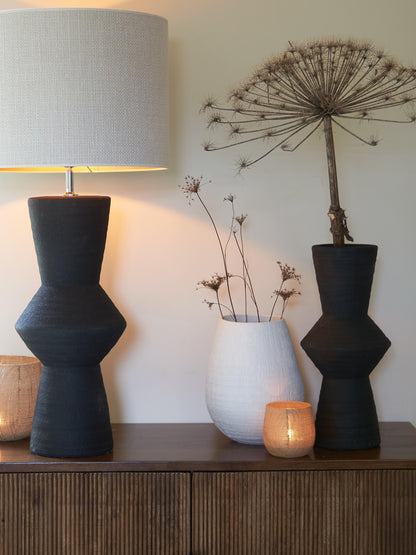 Ayla Black Ceramic Sculptural Vase