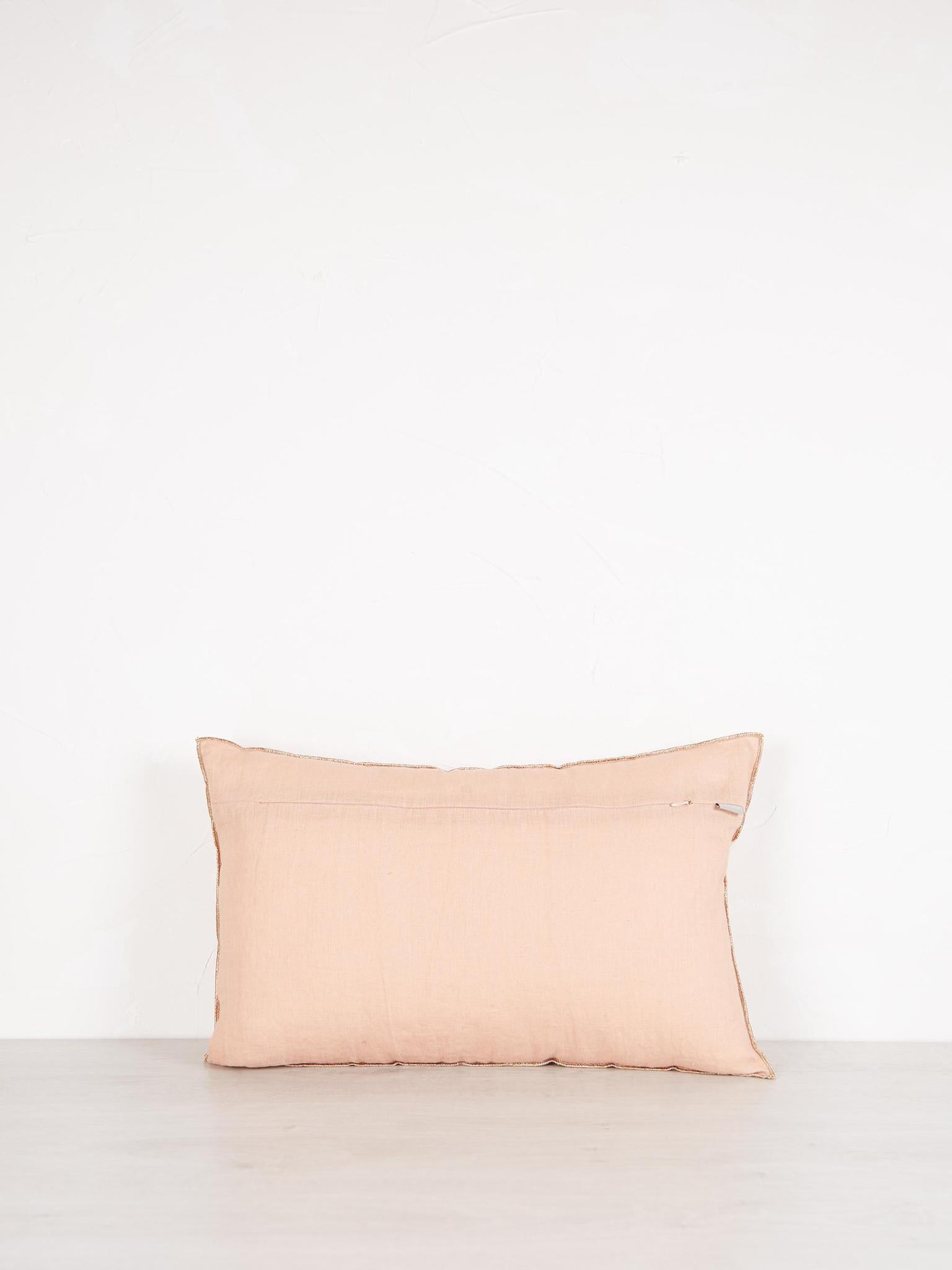 Zeff Celeste Linen 30x50cm Cushion - Sugared Plum