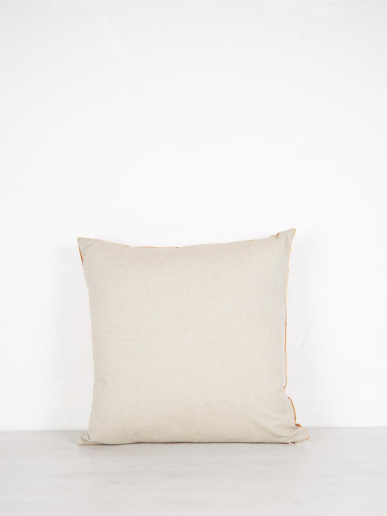 Elise Velvet Cushion - Ochre - 2 Sizes Available