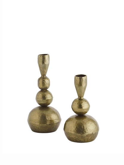 Hand Forged Brass Candlestick - 2 Sizes Available