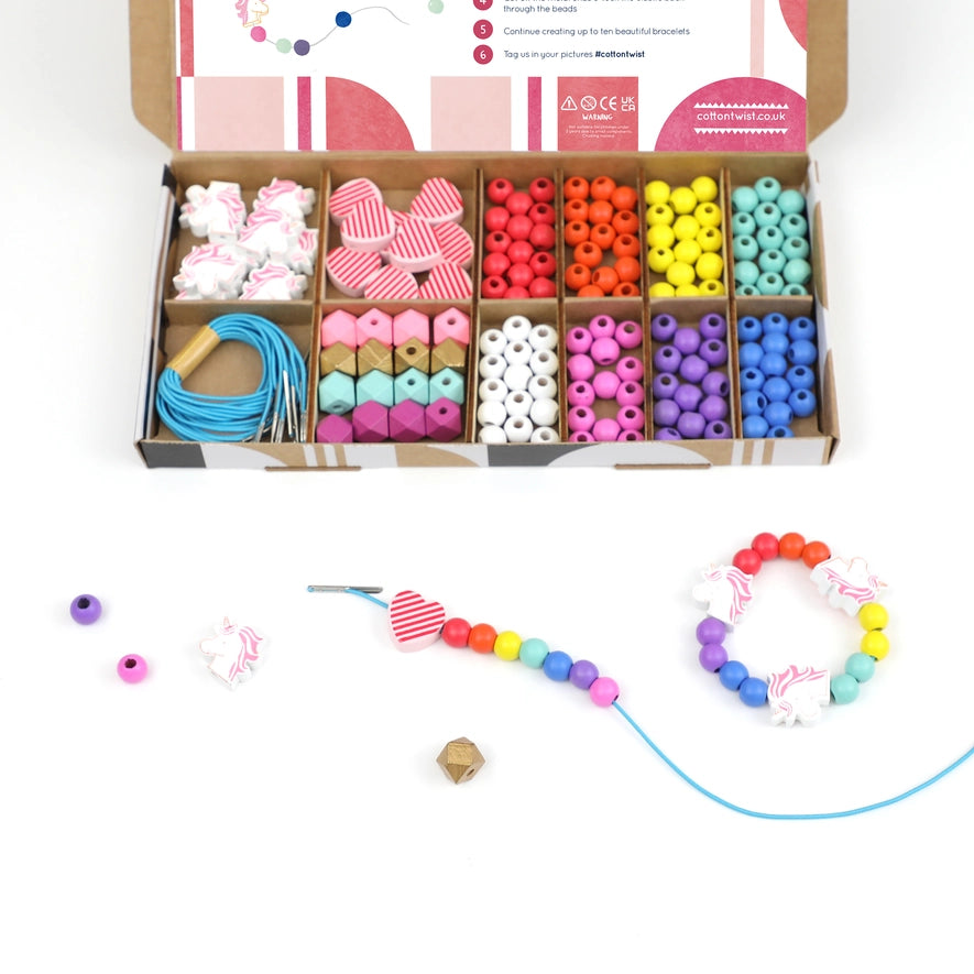 Unicorn &amp; Heart Bracelet Making Kit