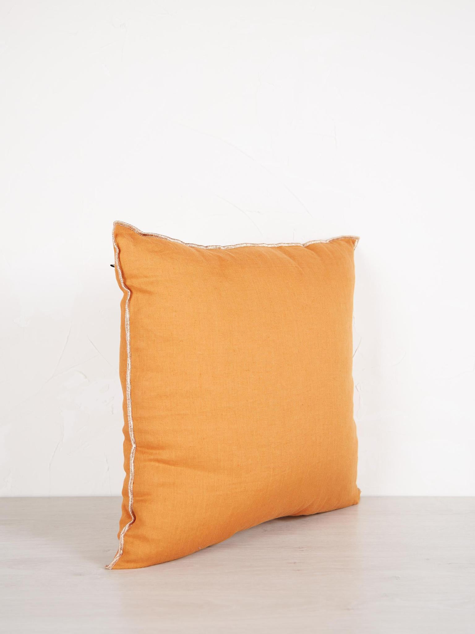 Zeff Celeste Linen 45x45cm Cushion - Copper