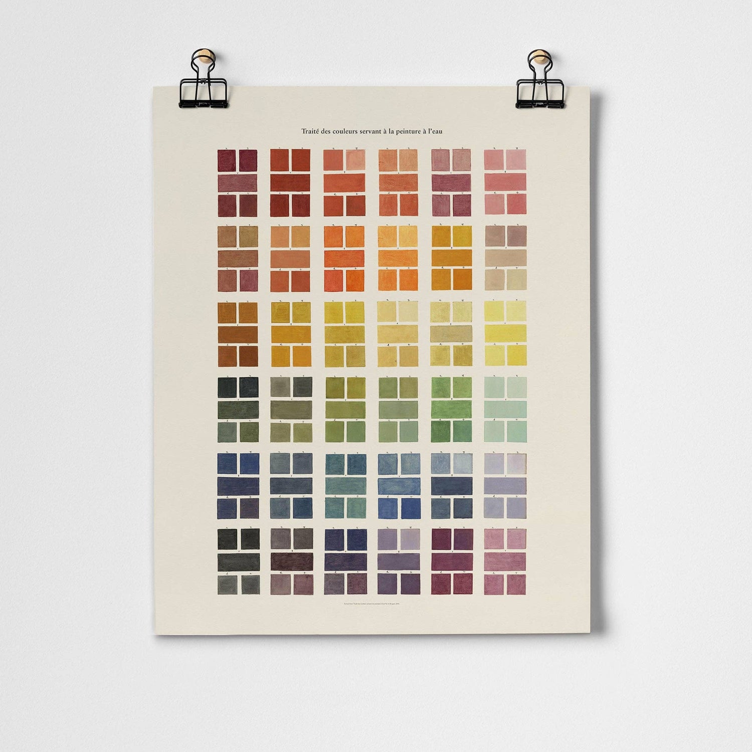 Watercolour Swatches Fine Art Print