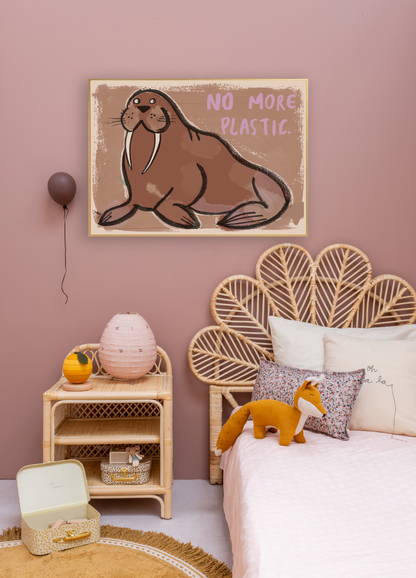 Walrus wallposter 50X70CM