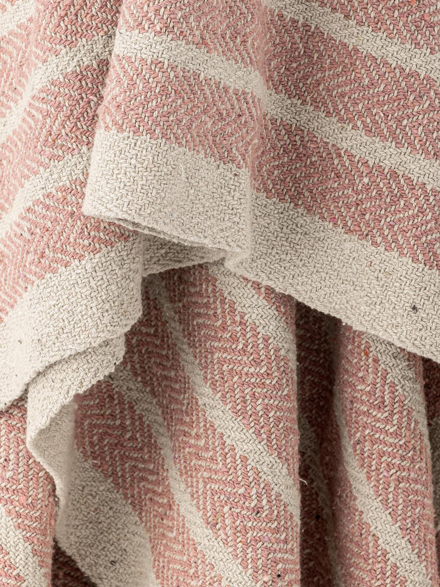 Monta Throw - Rose - Recycled Cotton