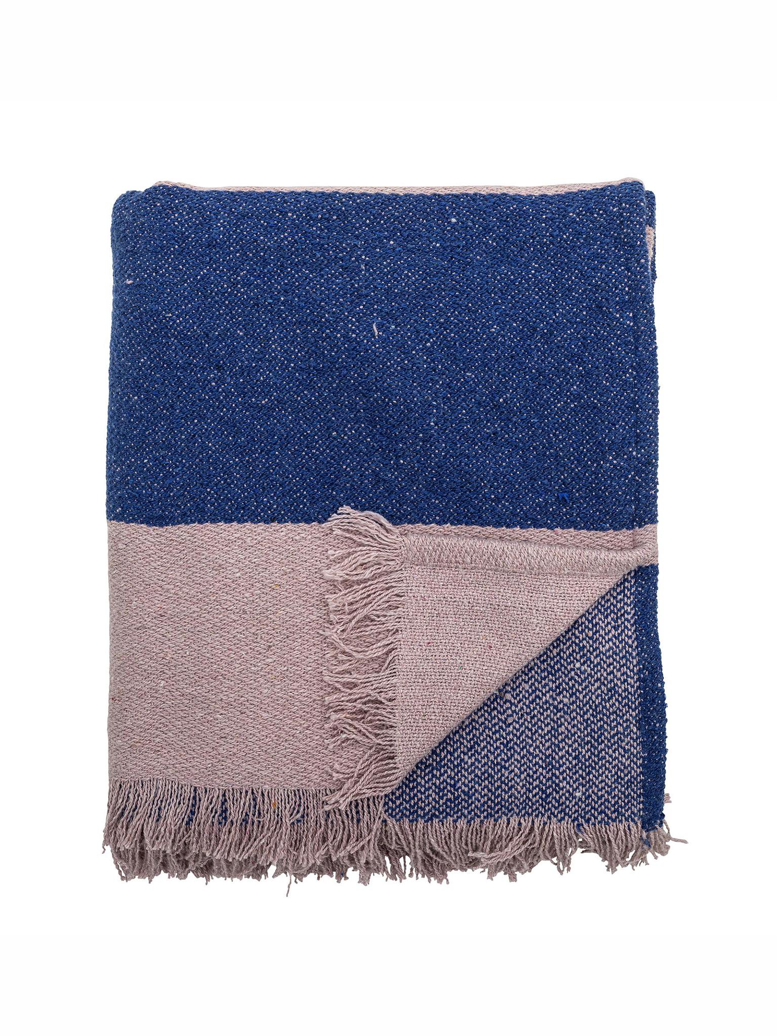 Cadeo Throw - Blue - Recycled Cotton