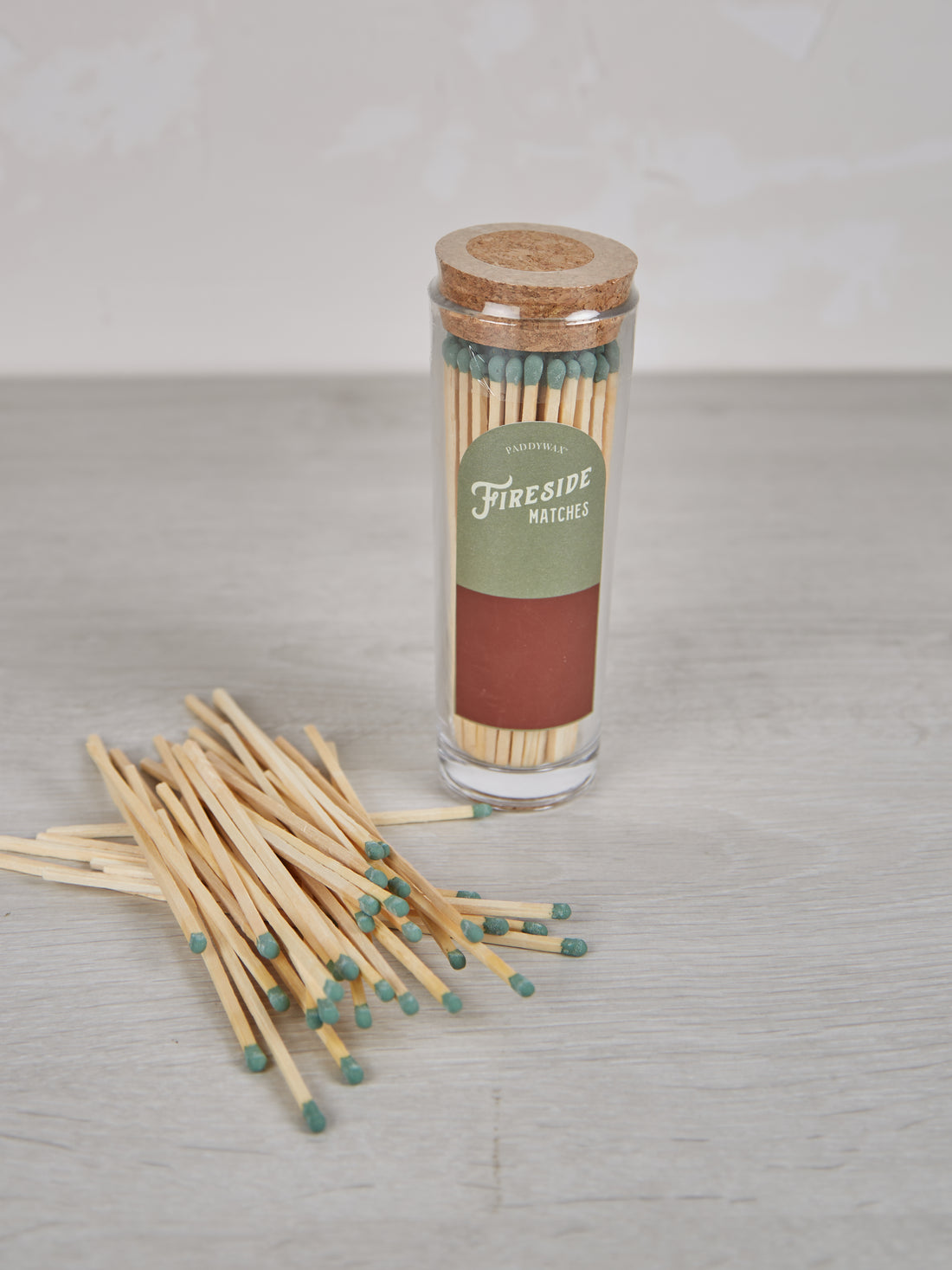 Fireside Tall Safety Matches - Olive Green