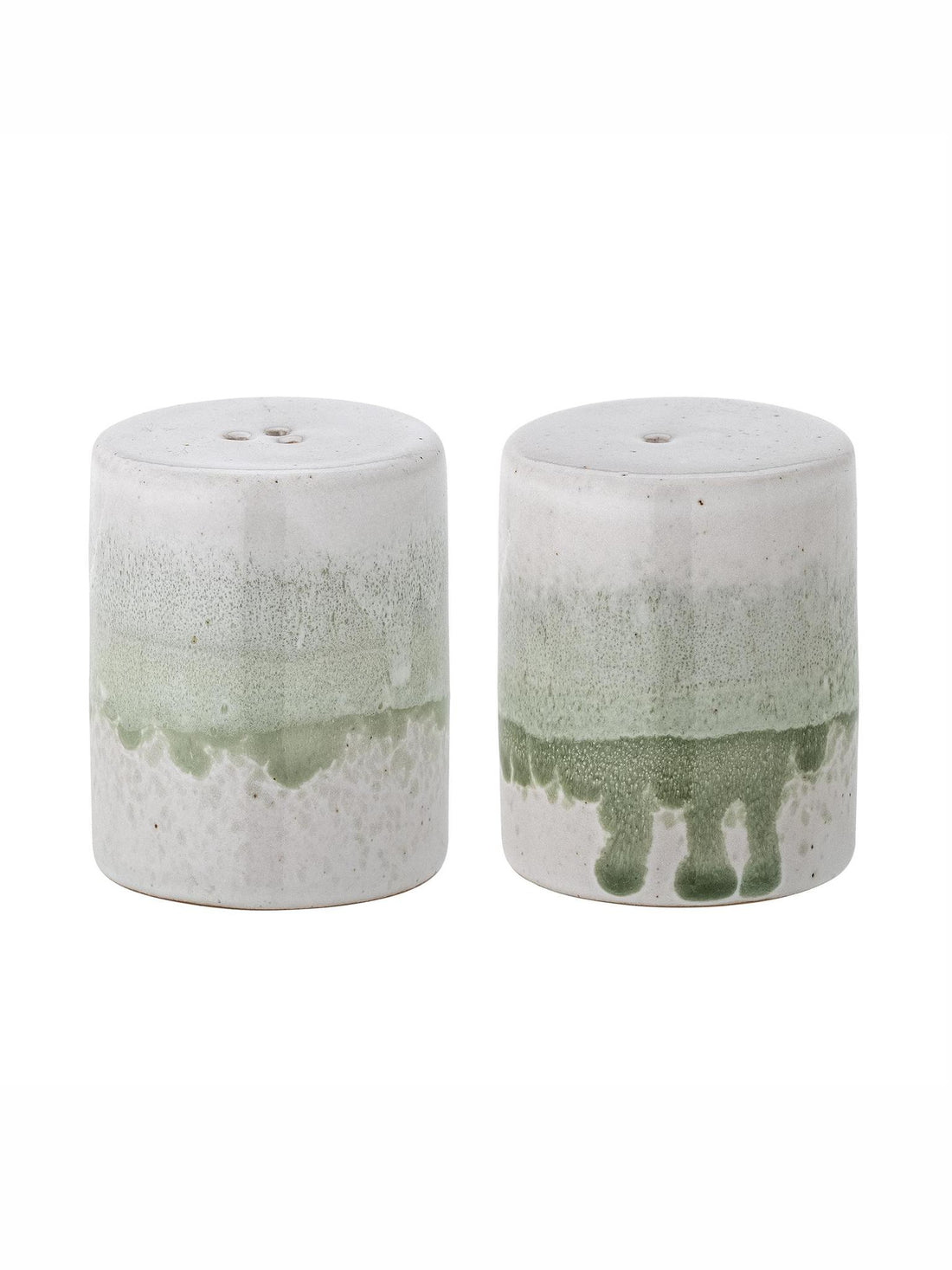 Paula Salt &amp; Pepper Shaker Set - Green - Stoneware