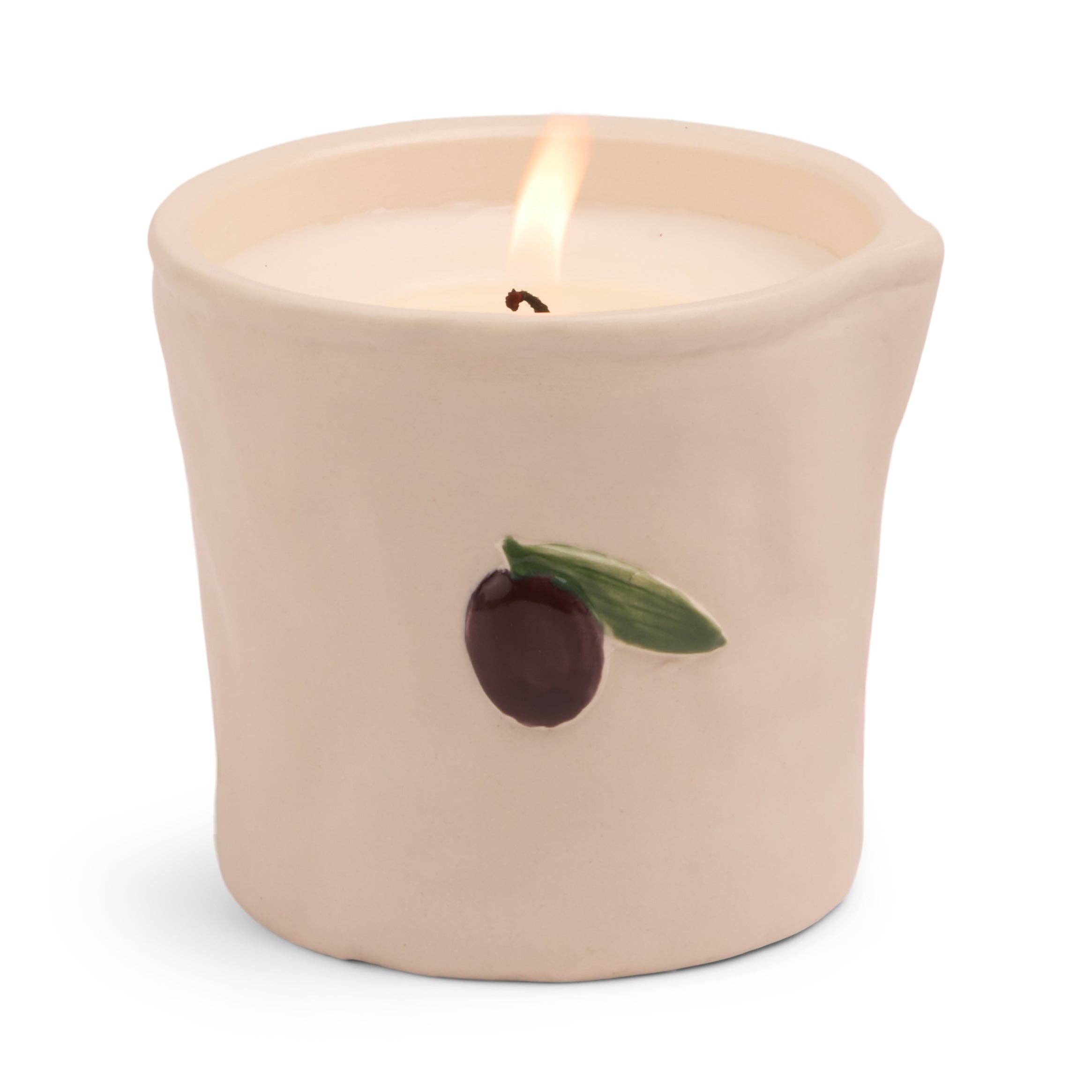 Paddywax Bistro Olive Ceramic Candle - Fig Olive