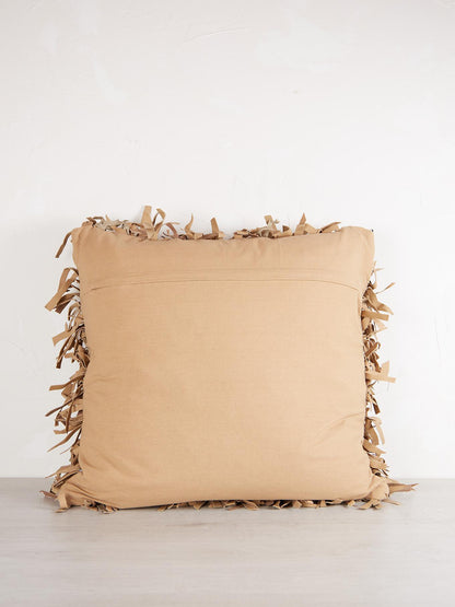 Tan Leather Cushion