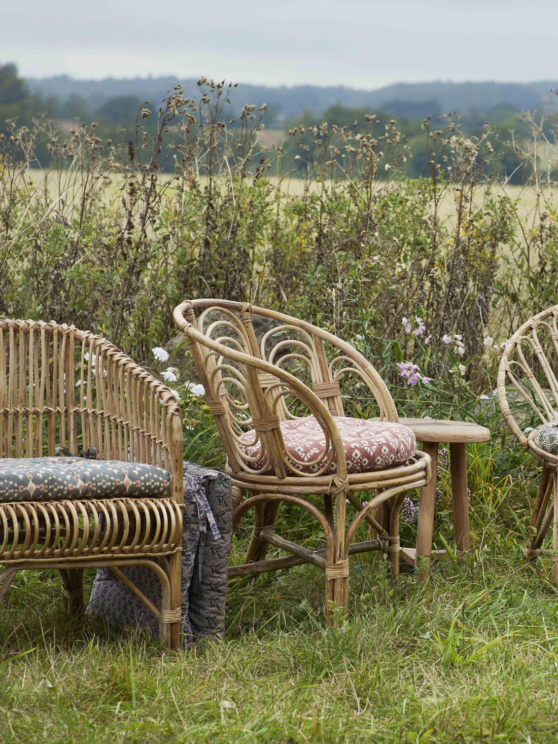 Round Bamboo Chair