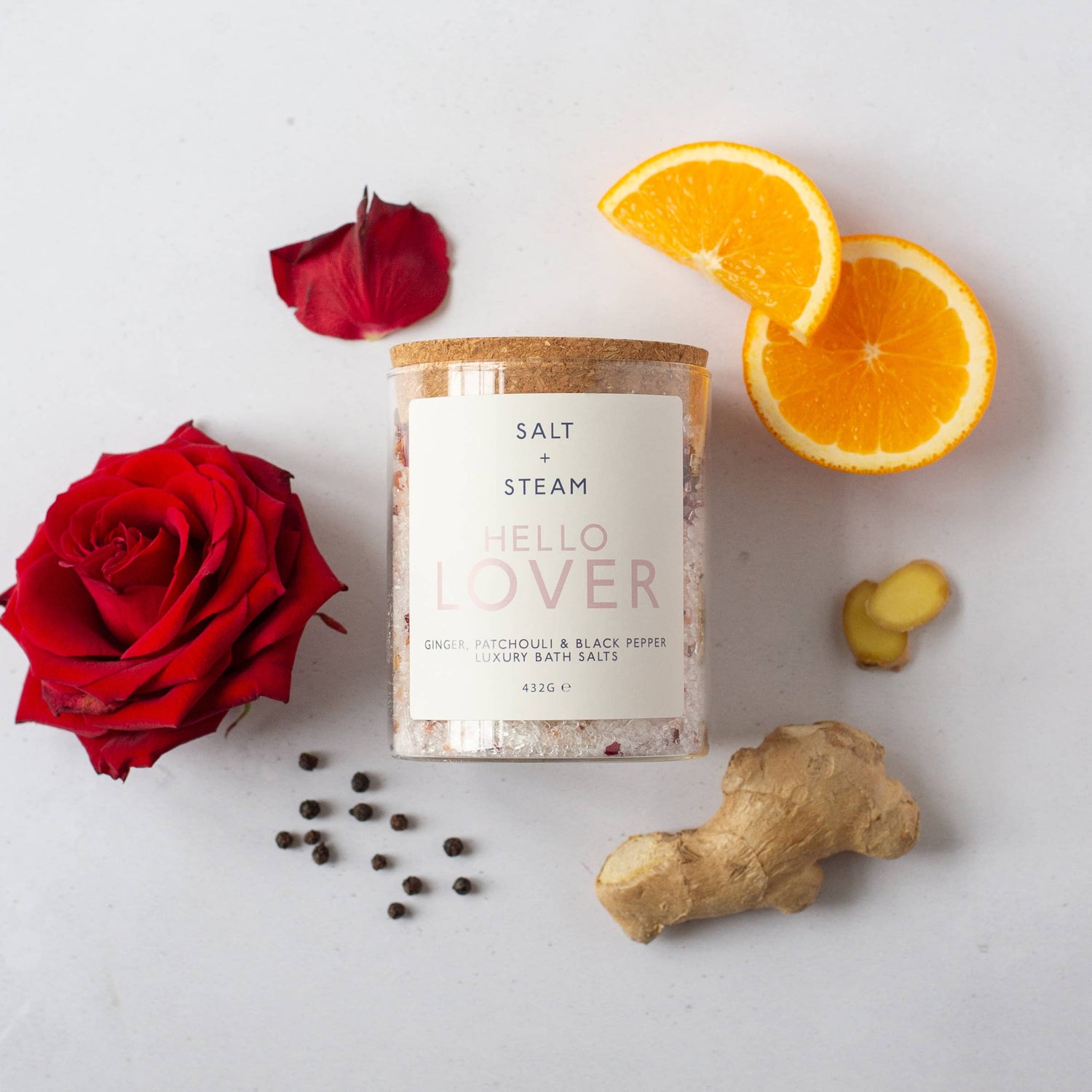 Hello Lover - Ginger &amp; Patchouli Bath Salts 80g &amp; 432g