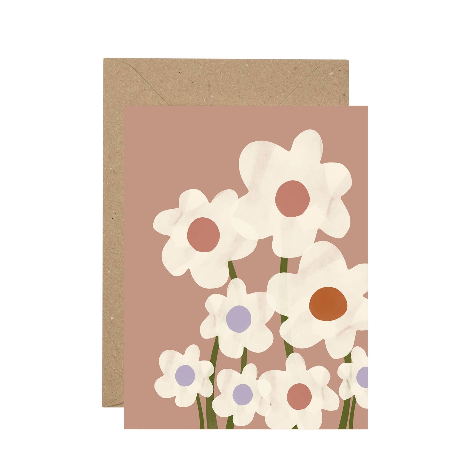 Big Floral blank card