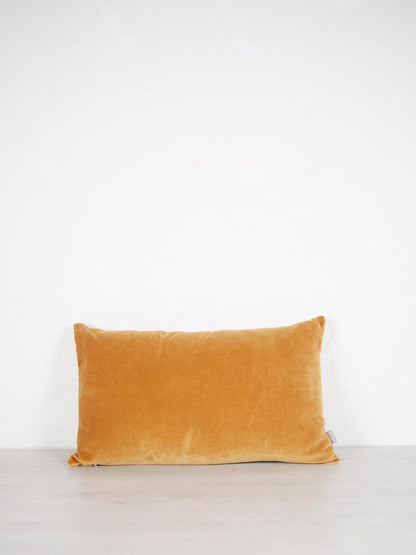 Elise Velvet Cushion - Ochre - 2 Sizes Available