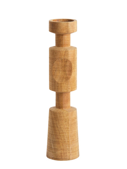 Exumus Large Mango Wood Candle Holder