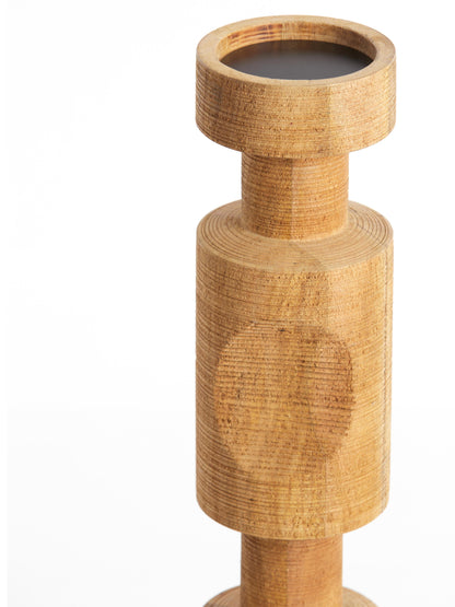 Exumus Large Mango Wood Candle Holder