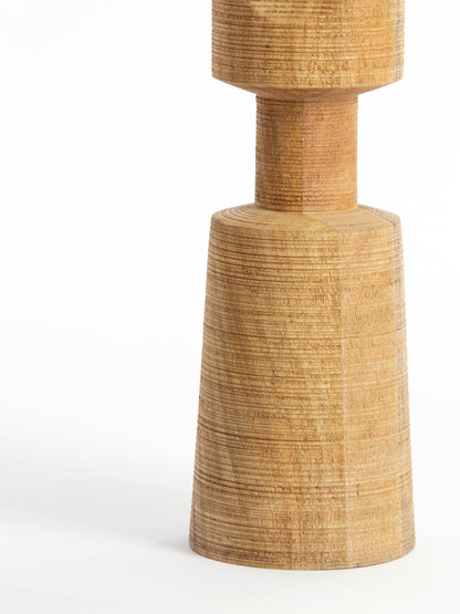 Exumus Large Mango Wood Candle Holder