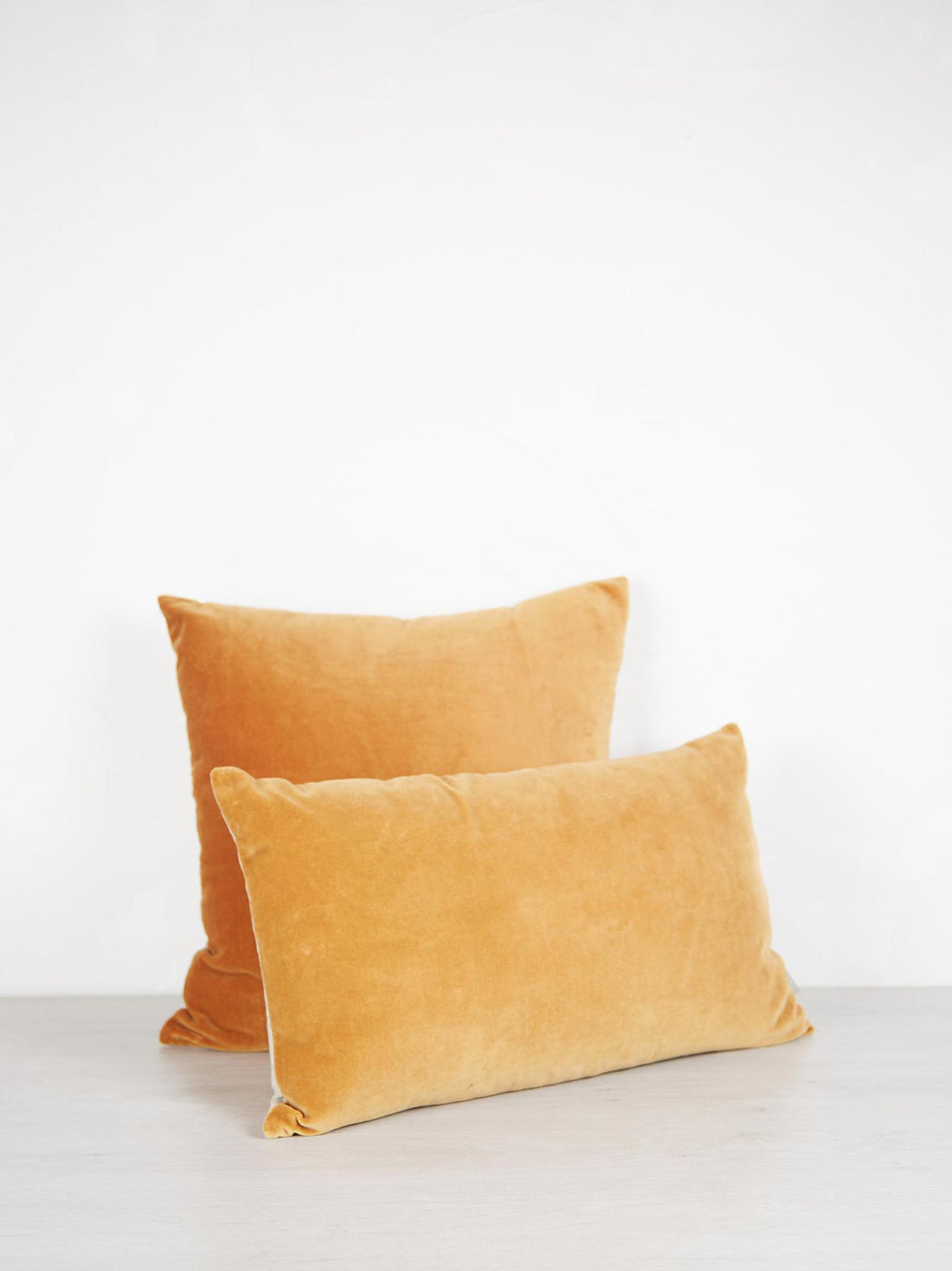 Elise Velvet Cushion - Ochre - 2 Sizes Available