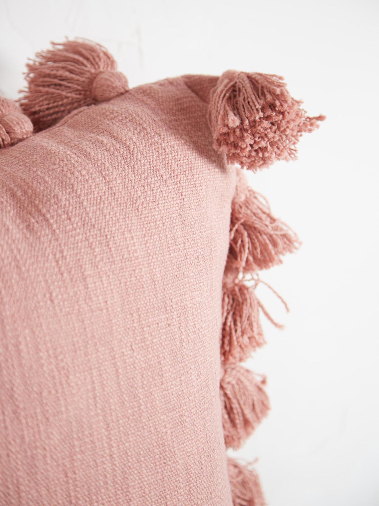 Rose Cushion With Tassels