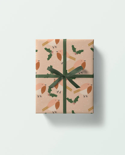 Robin Christmas Gift Wrap