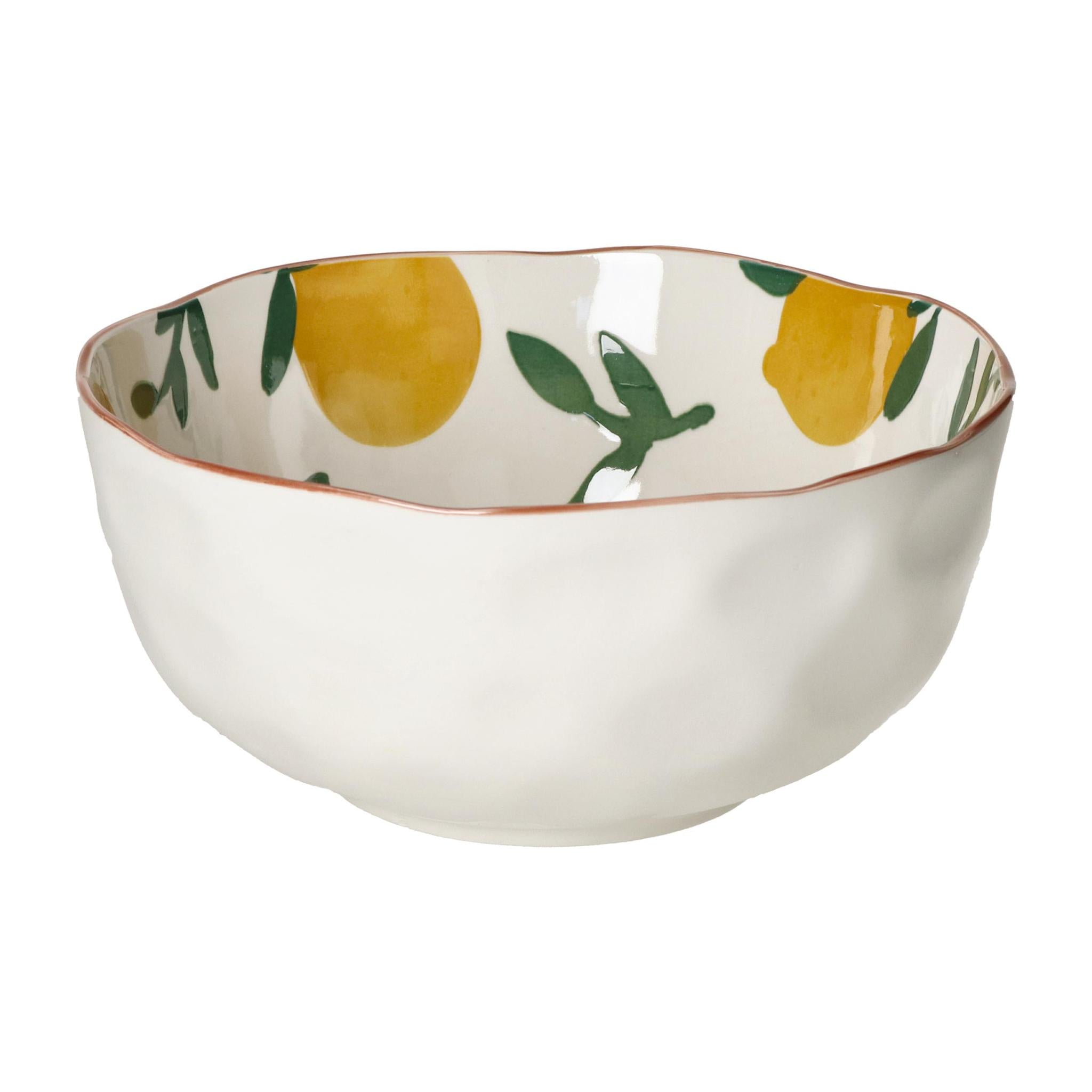 Mykonos Porcelain salad bowl - Yellow