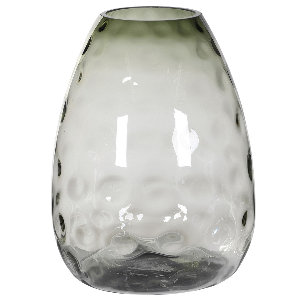 Grey Glass Dimple Vase