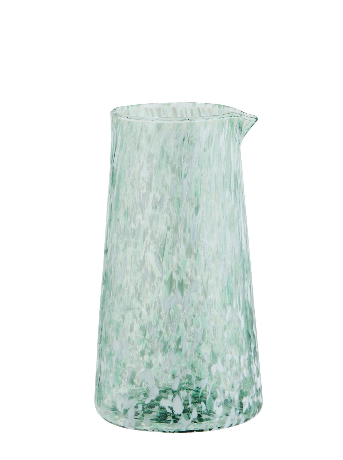 Mouthblown Green Glass Jug