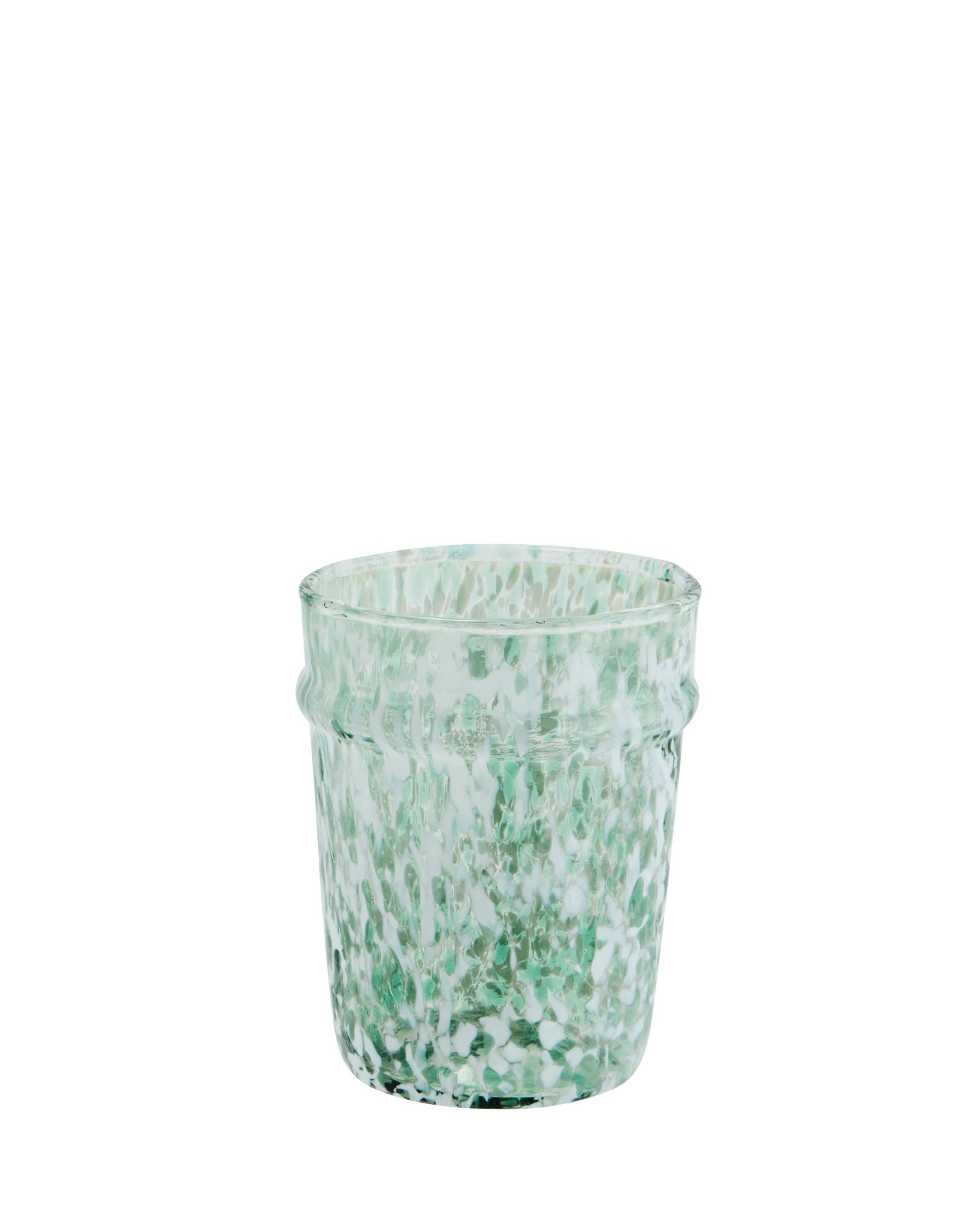 Mouthblown Green Drinking Glass