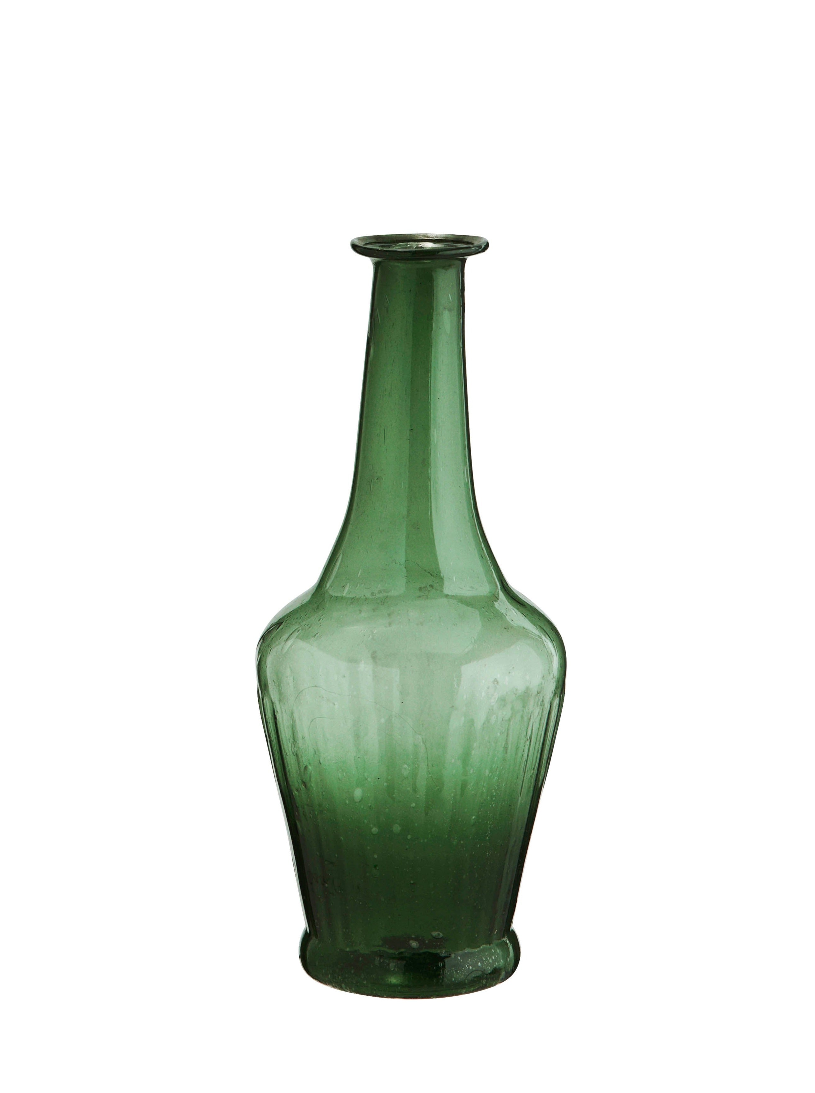 Green Recycled Glass Bottle Vase