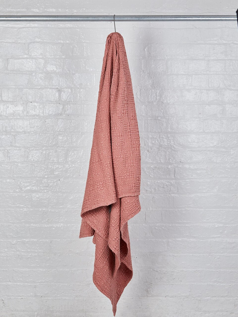 Stonewashed Cotton Tana Bedspread Throw - Blush Pink - 3 Sizes Available