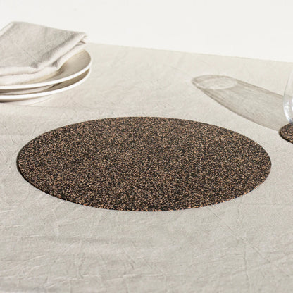 Set of 4 Recycled Dash Cork Placemats