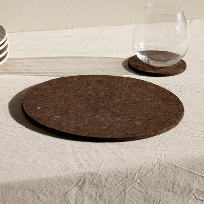 Set of 4 Smoked Cork Placemats